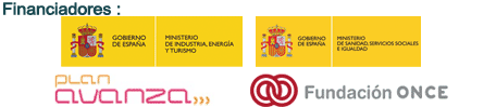 Financiadores: Ministerio de educación y Politica social y deportes, Ministerio de Trabajo y asuntos Sociales, Ministerio de Industria y Comercio, Telefonica, Plan avanza