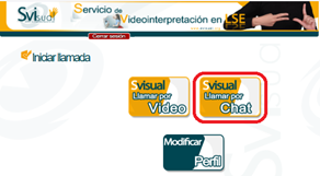 Botn  Svisual. Llamar por Chat en web SVIsual